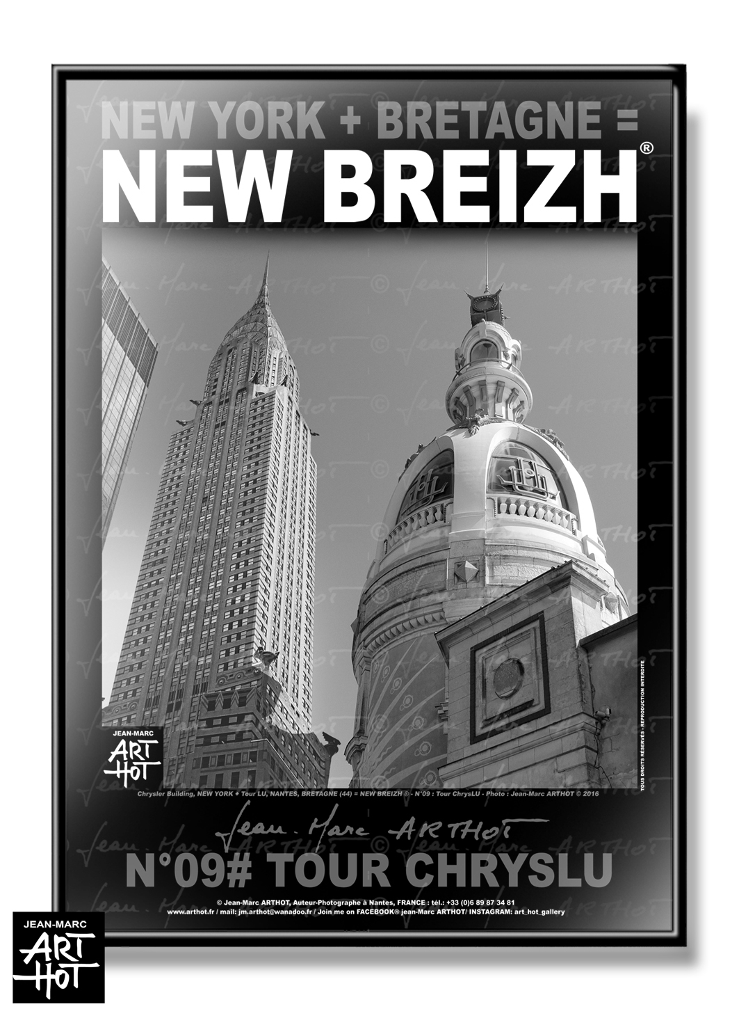 arthot-photo-art-b&w-new-york-bretagne-newbreizh-009-loire-atlantique-44-nantes-chrysler-building-AFFICHE